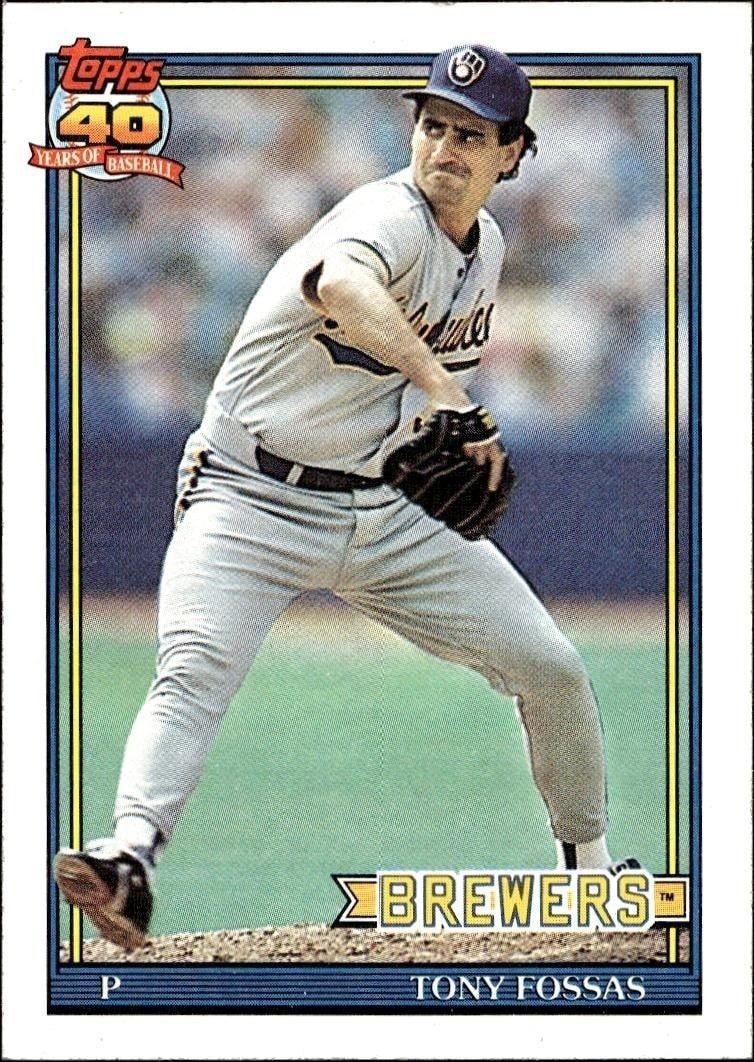 1991 Topps Tony Fossas #747 trading card