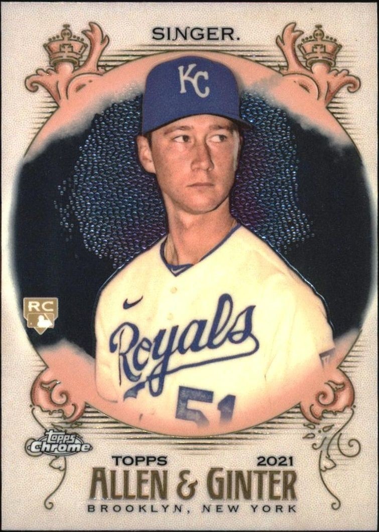 2021 Topps Allen & Ginter Chrome Brady Singer #117 trading card