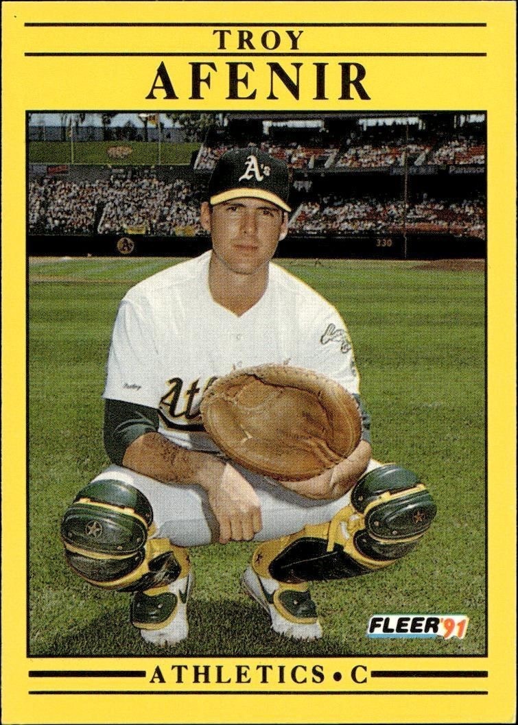 1991 Fleer Troy Afenir #1 trading card