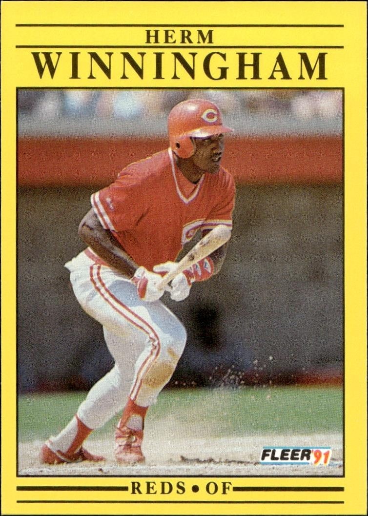 1991 Fleer Herm Winningham #82 trading card