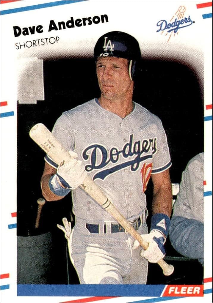 1988 Fleer Dave Anderson #508 trading card