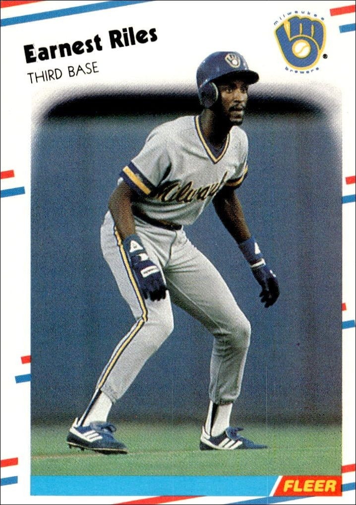 1988 Fleer Ernest Riles #172 trading card