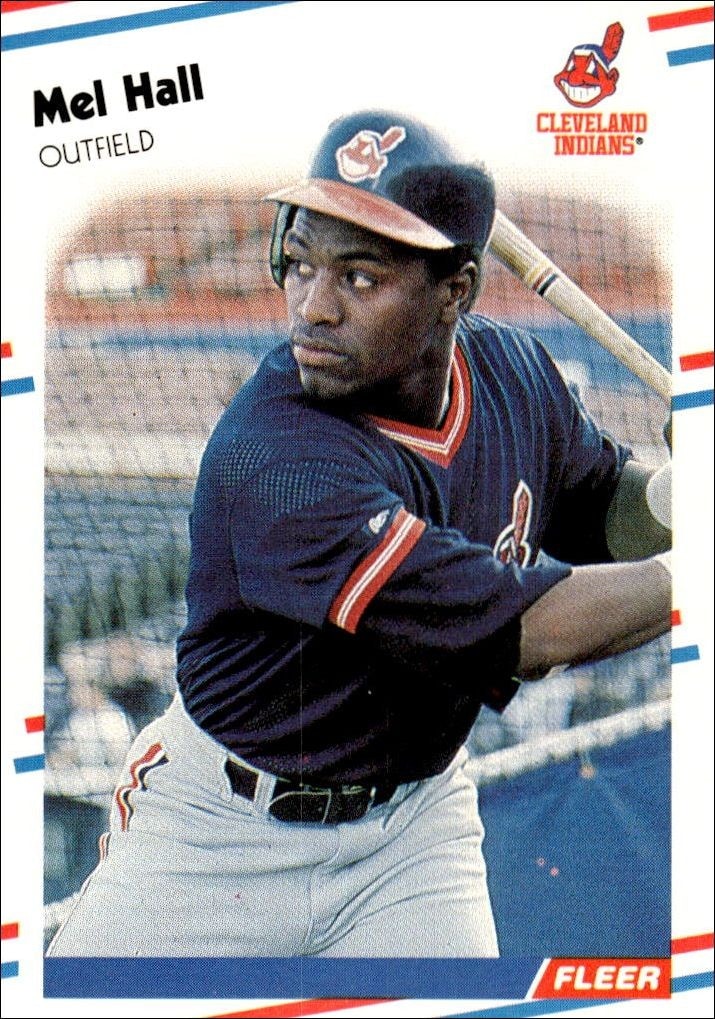 1988 Fleer Mel Hall #610 trading card