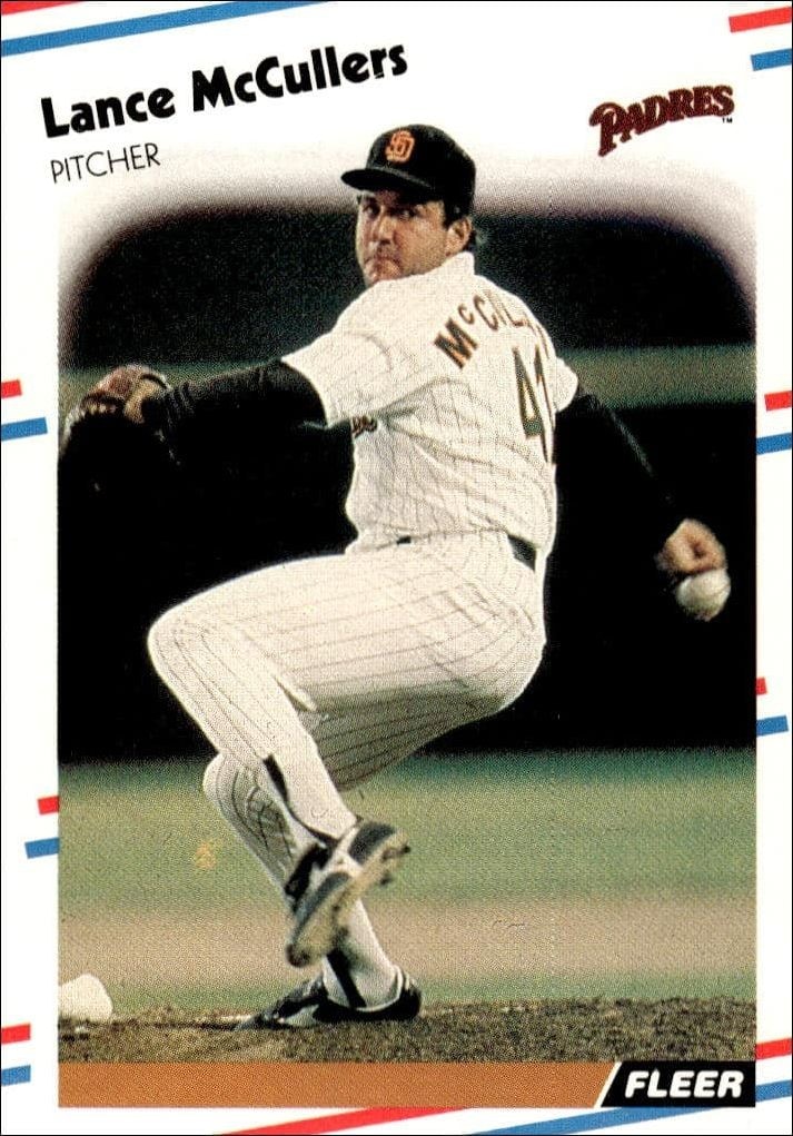 1988 Fleer Lance McCullers #592 trading card
