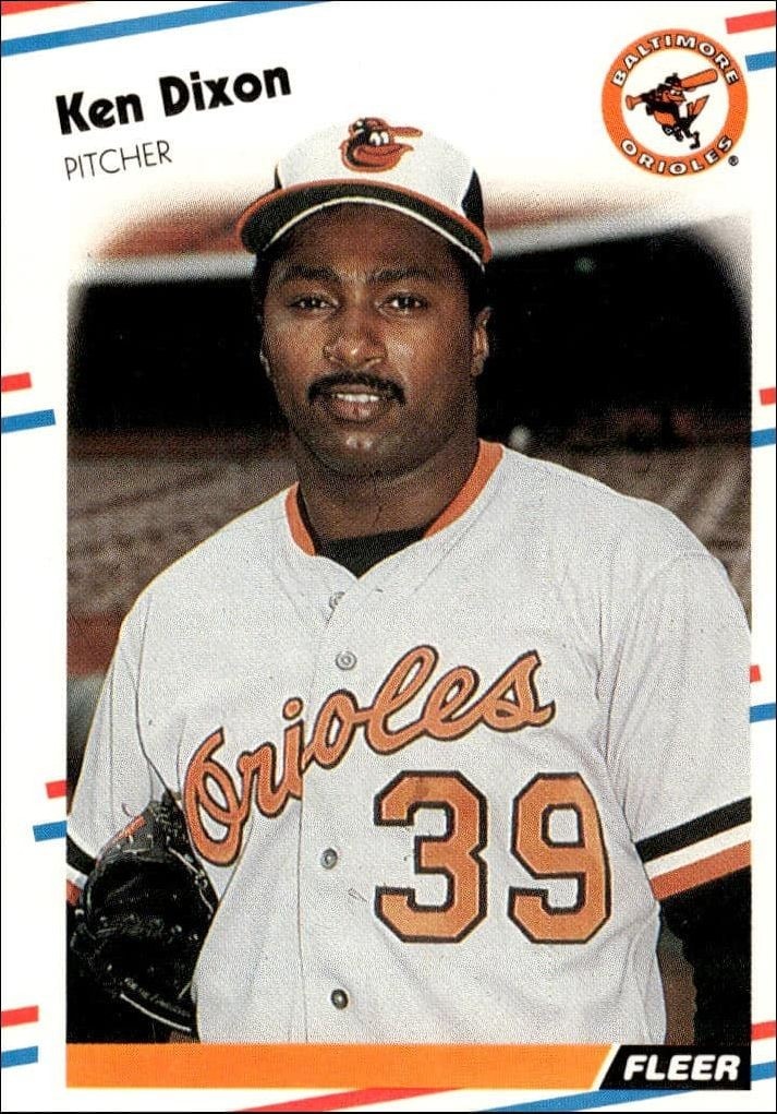 1988 Fleer Ken Dixon #557 trading card