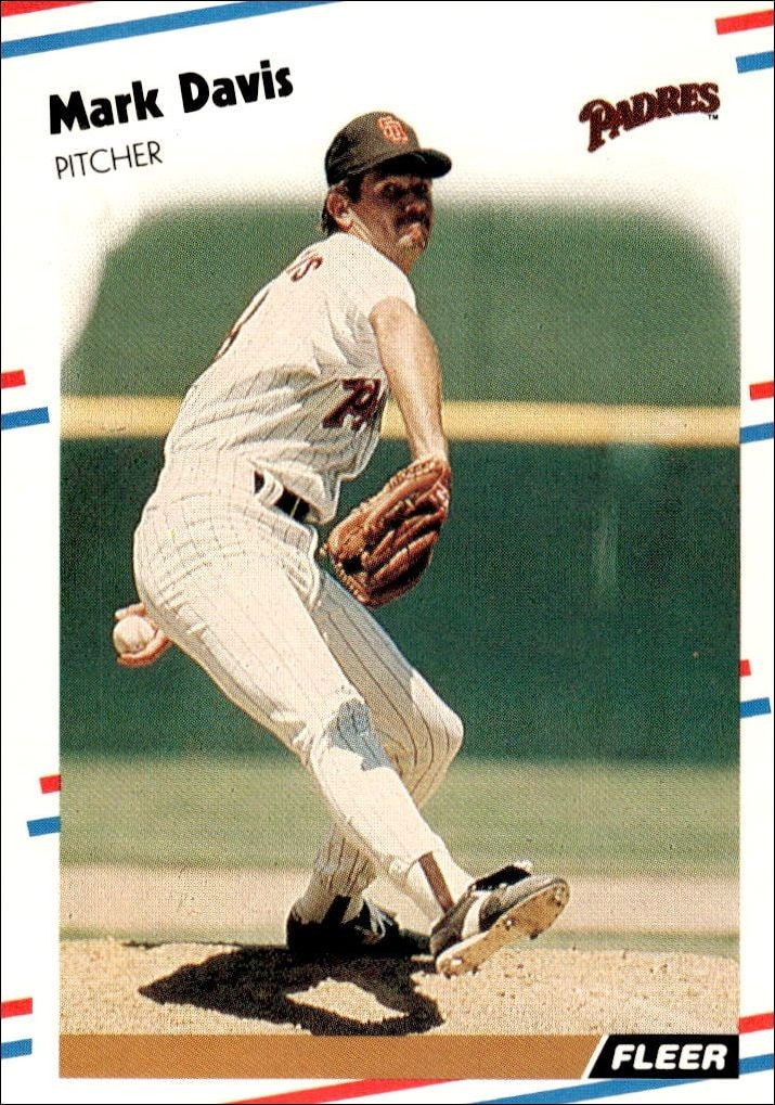 1988 Fleer Mark Davis #581 trading card