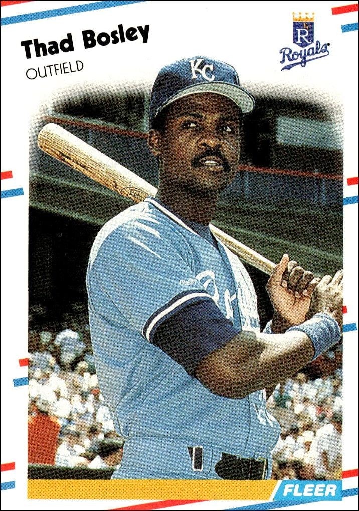 1988 Fleer Thad Bosley #253 trading card