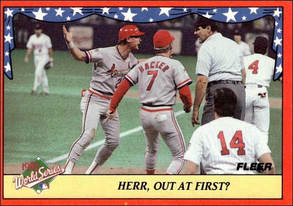 1988 Fleer World Series #10 trading card