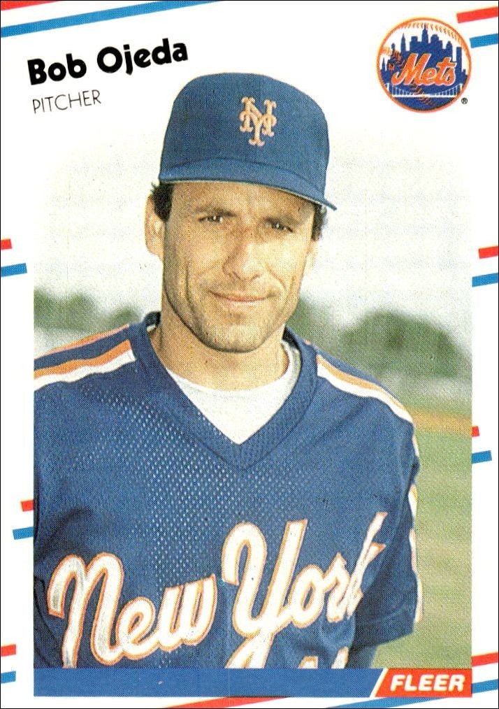 1988 Fleer Bob Ojeda #147 trading card