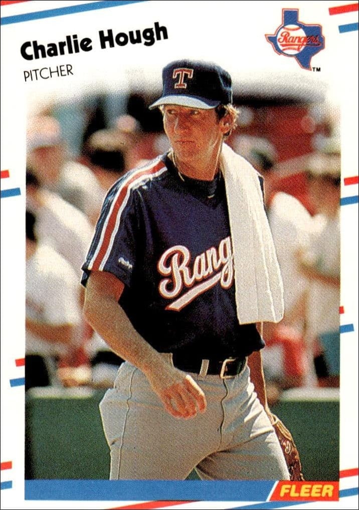 1988 Fleer Charlie Hough #469 trading card