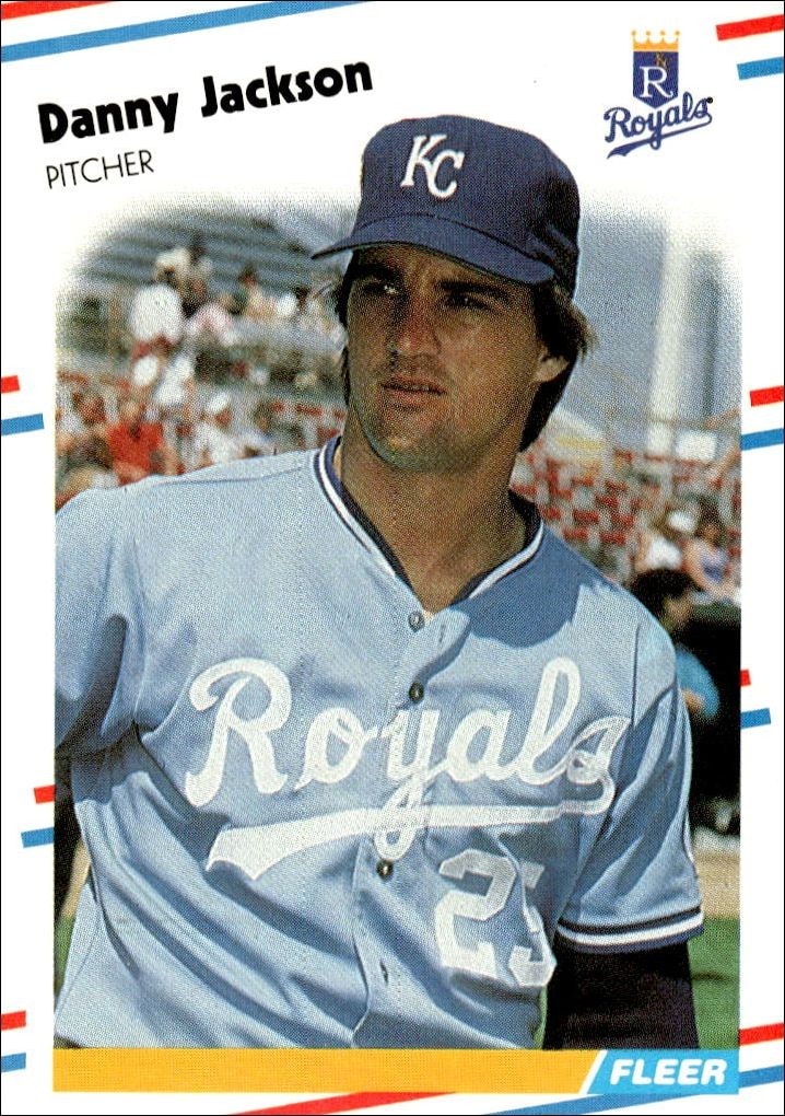 1988 Fleer Danny Jackson #261 trading card