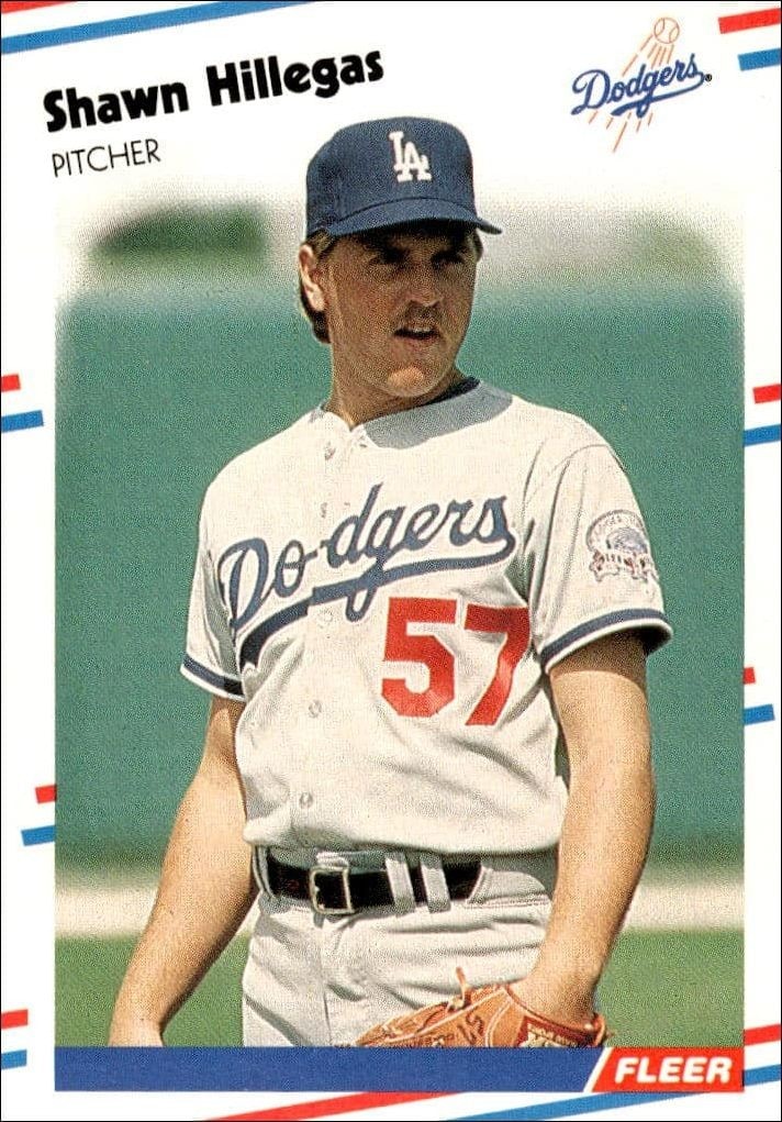 1988 Fleer Shawn Hillegas #519 trading card