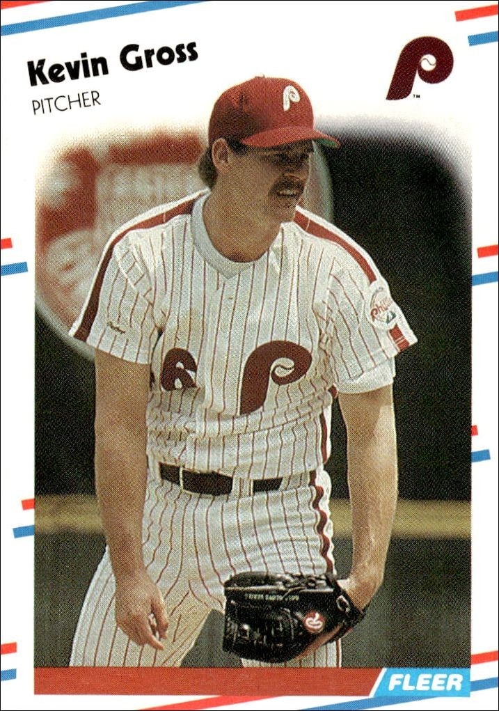 1988 Fleer Kevin Gross #303 trading card