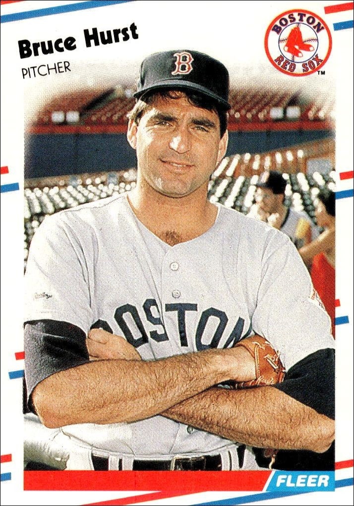 1988 Fleer Bruce Hurst #356 trading card