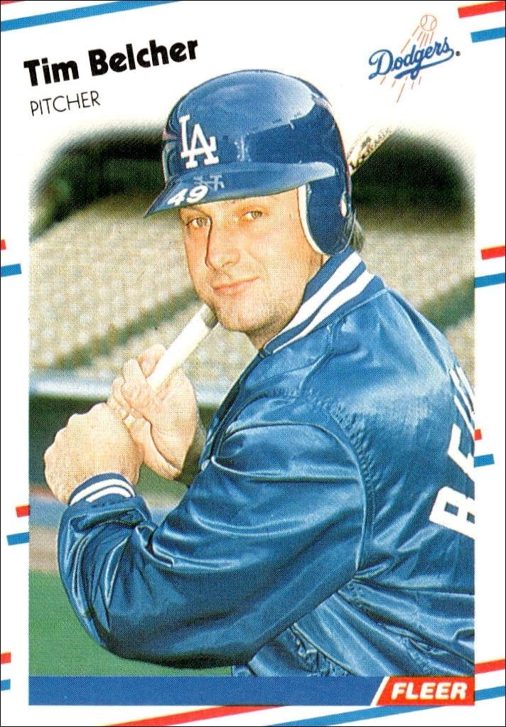 1988 Fleer Tim Belcher #509 trading card