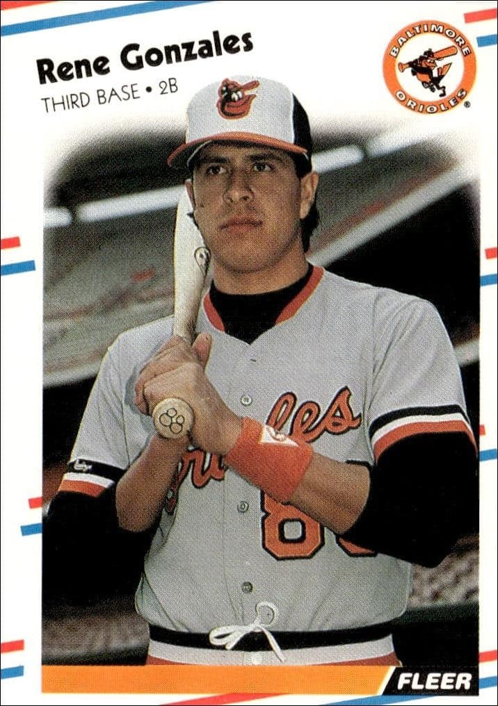 1988 Fleer Rene Gonzales #560 trading card