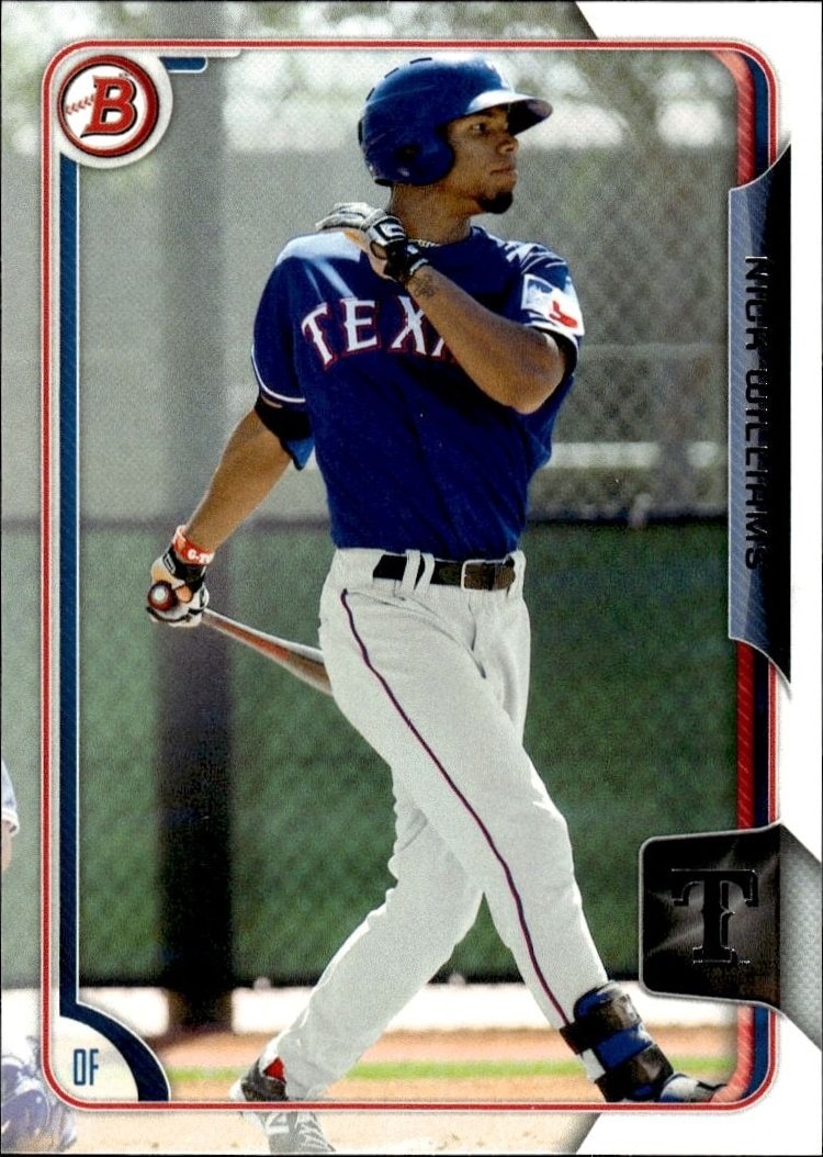 2015 Bowman Draft Nick Williams #BP107 trading card