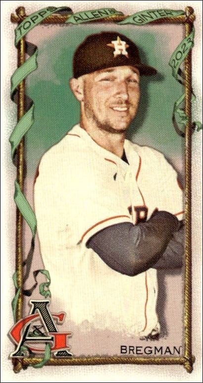 2023 Topps Allen & Ginter Alex Bregman #36 trading card
