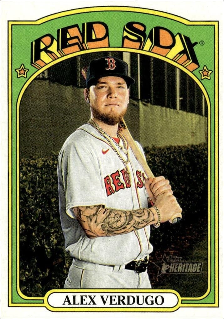 2021 Topps Heritage Alex Verdugo #285 trading card