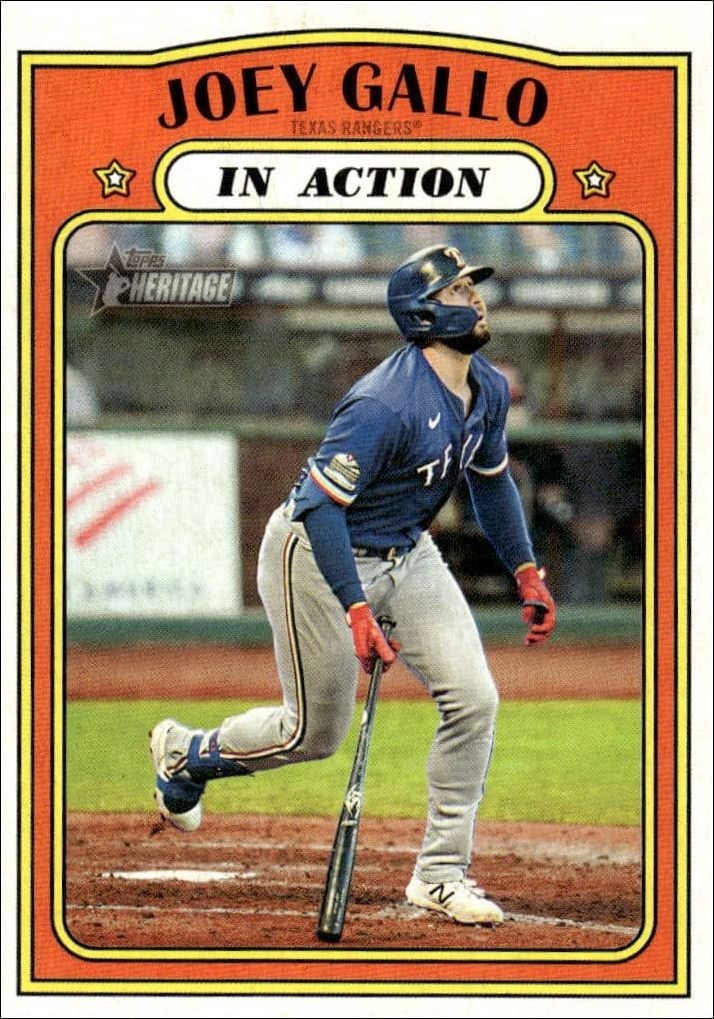 2021 Topps Heritage Joey Gallo #180 trading card
