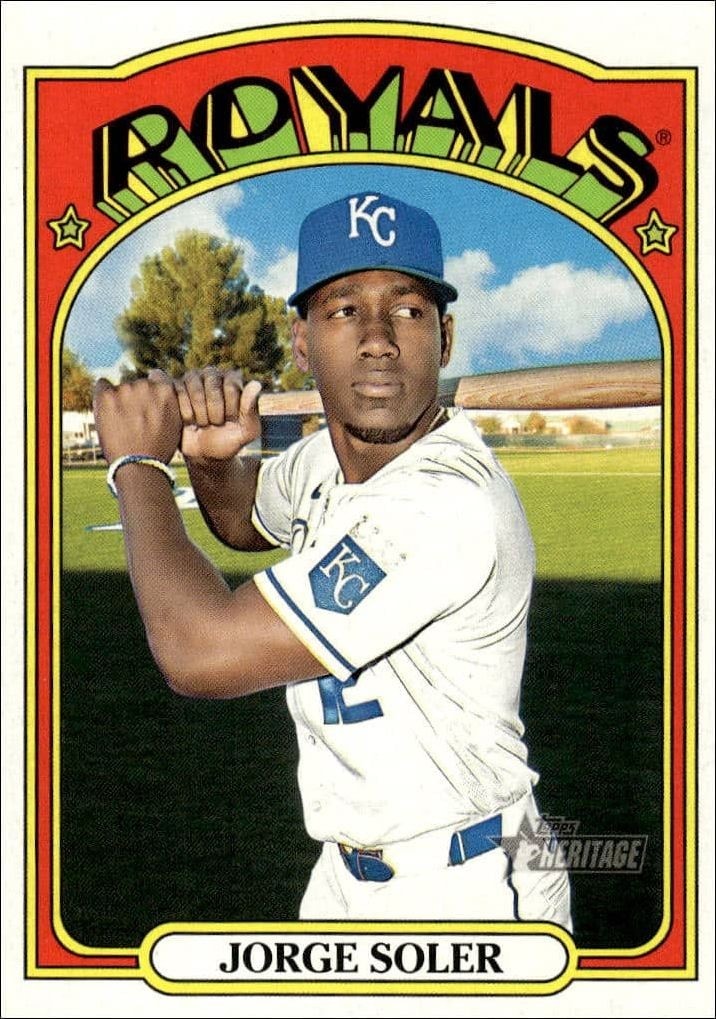 2021 Topps Heritage Jorge Soler #165 trading card