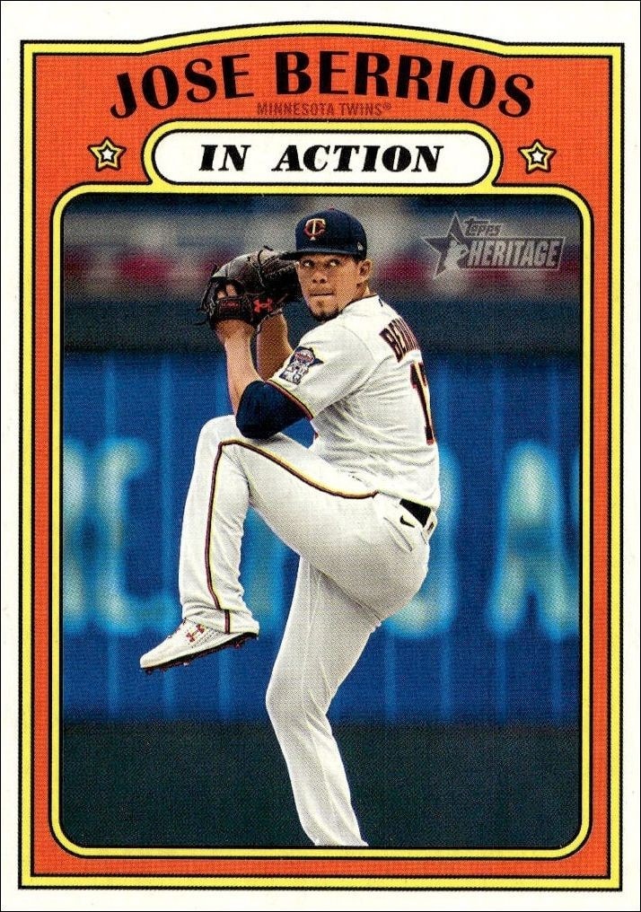 2021 Topps Heritage José Berríos #114 trading card