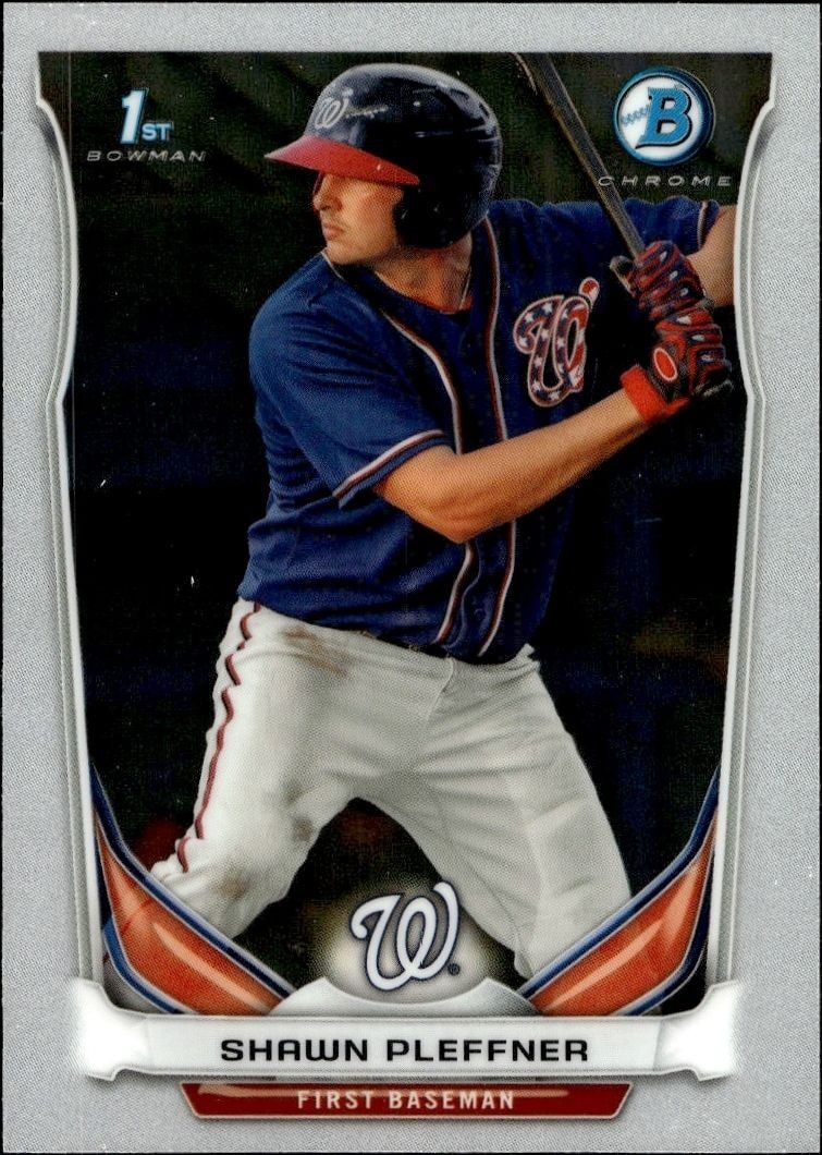 2014 Bowman Chrome Shawn Pleffner #BCP50 trading card