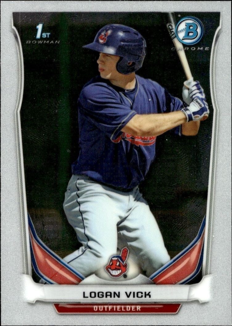 2014 Bowman Chrome Logan Vick #BCP40 trading card