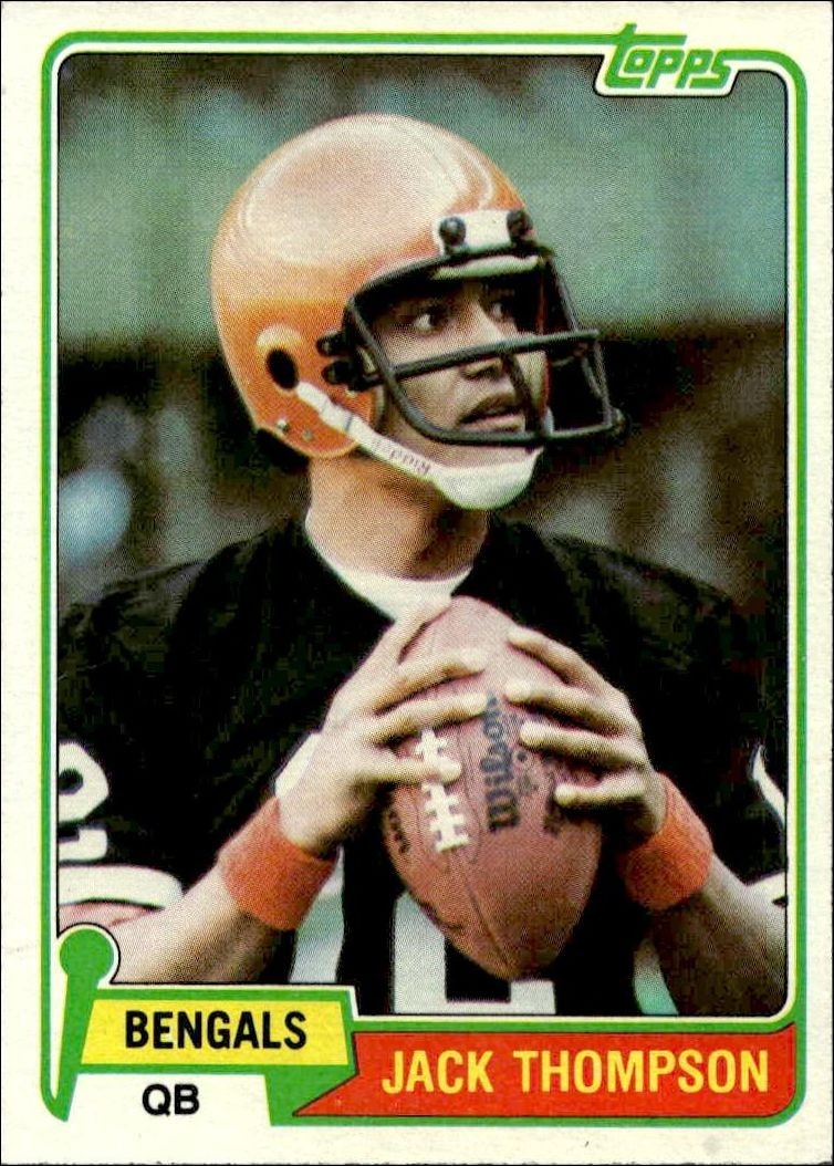 1981 Topps Jack Thompson #81 trading card