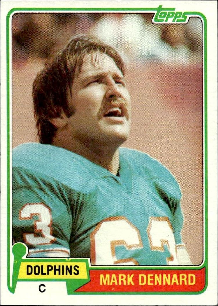 1981 Topps Mark Dennard #209 trading card