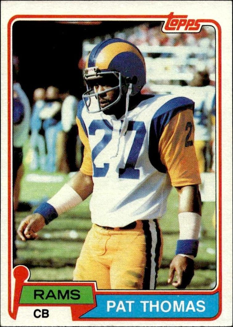 1981 Topps Pat Thomas #423 trading card
