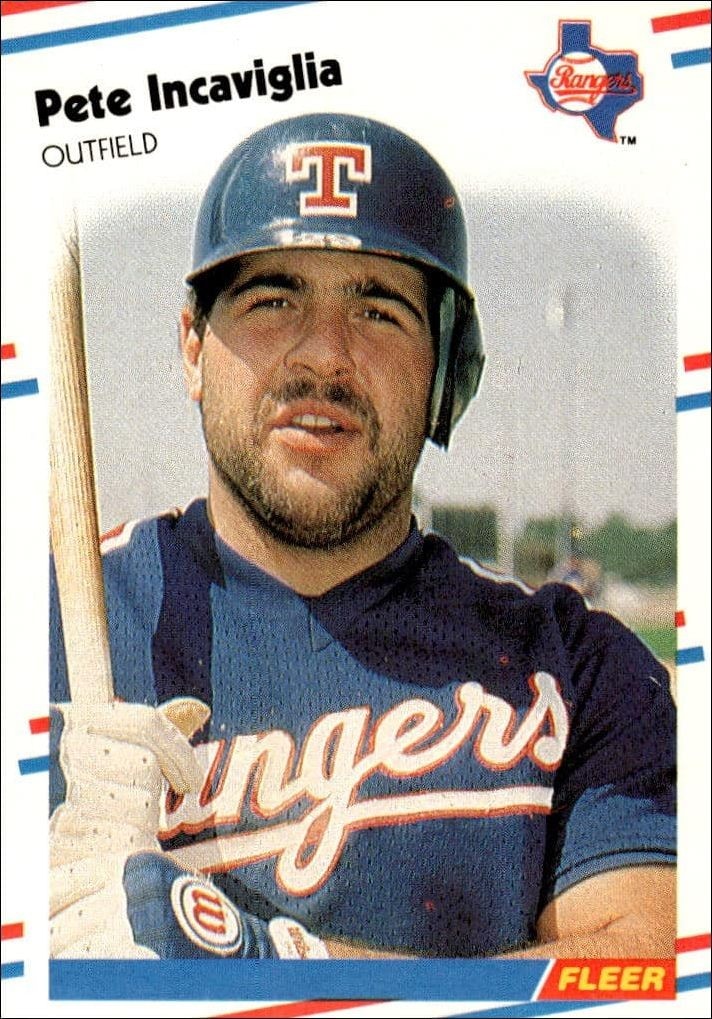 1988 Fleer Pete Incaviglia #470 trading card