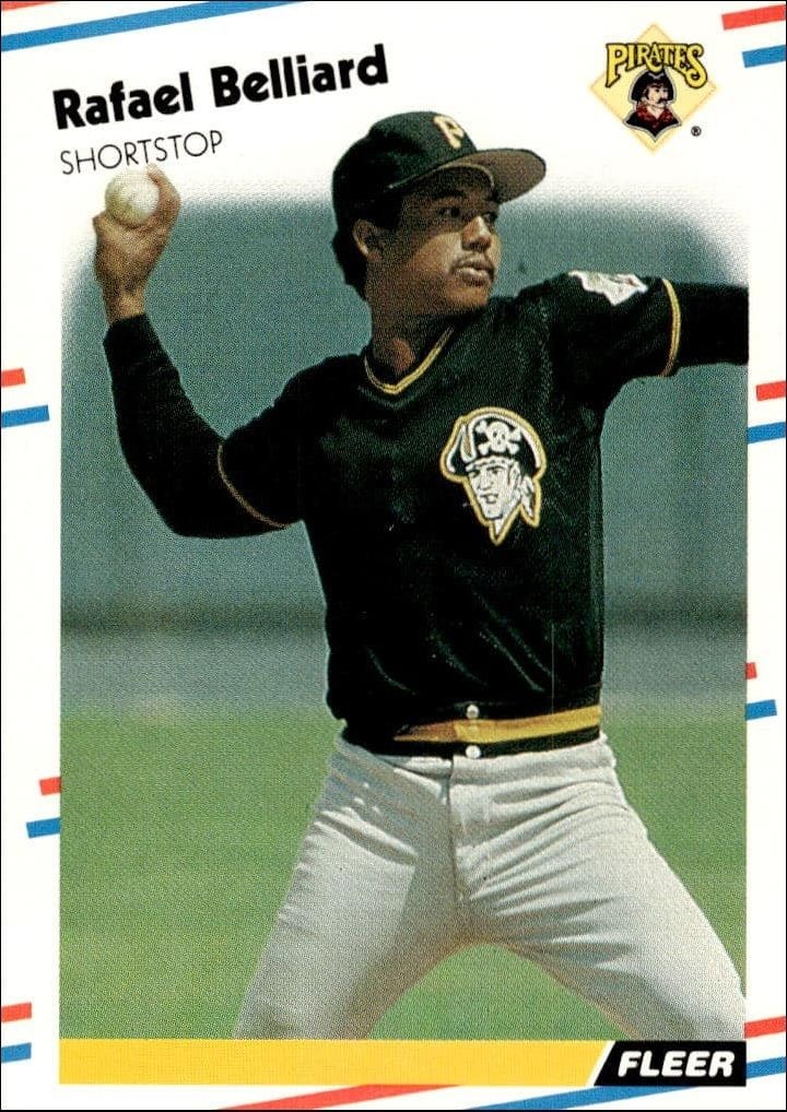 1988 Fleer Rafael Belliard #321 trading card