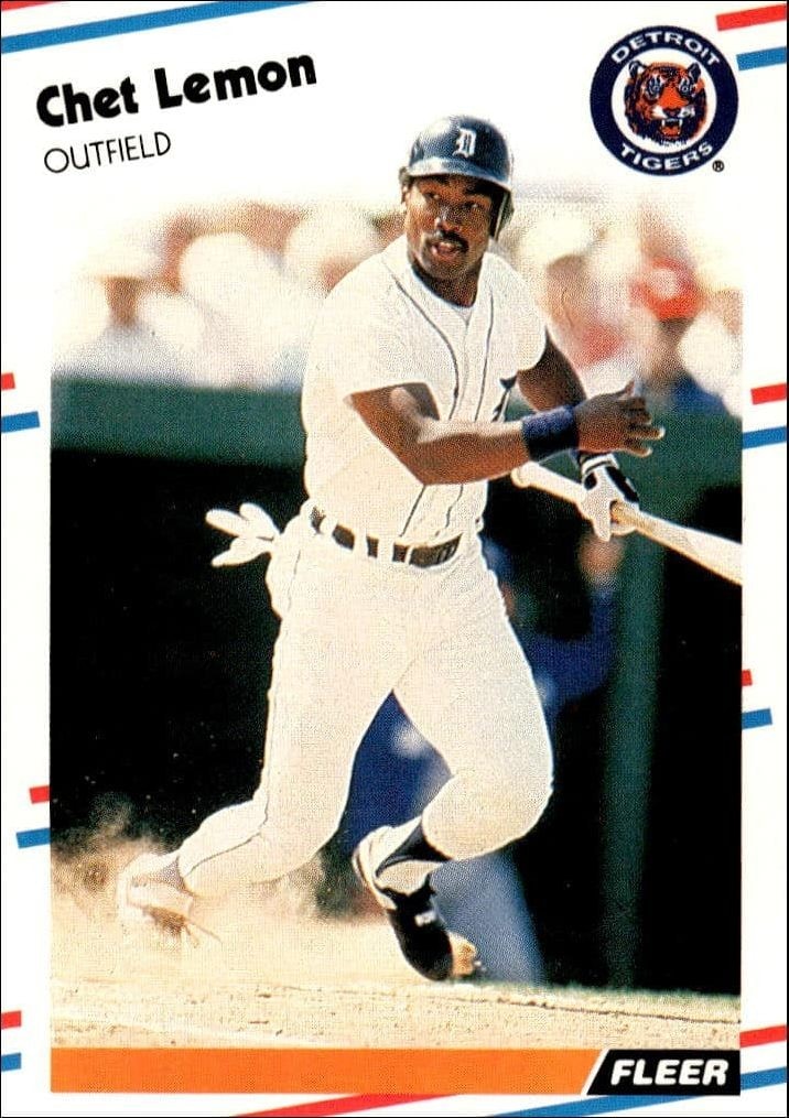 1988 Fleer Chet Lemon #61 trading card