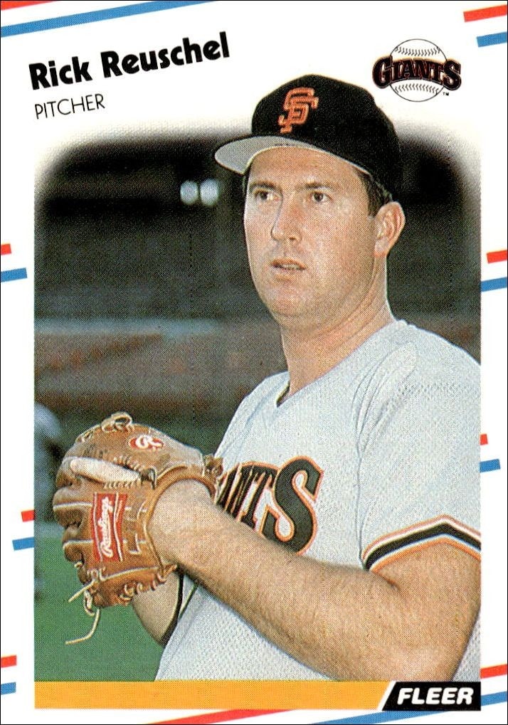 1988 Fleer Rick Reuschel #94 trading card