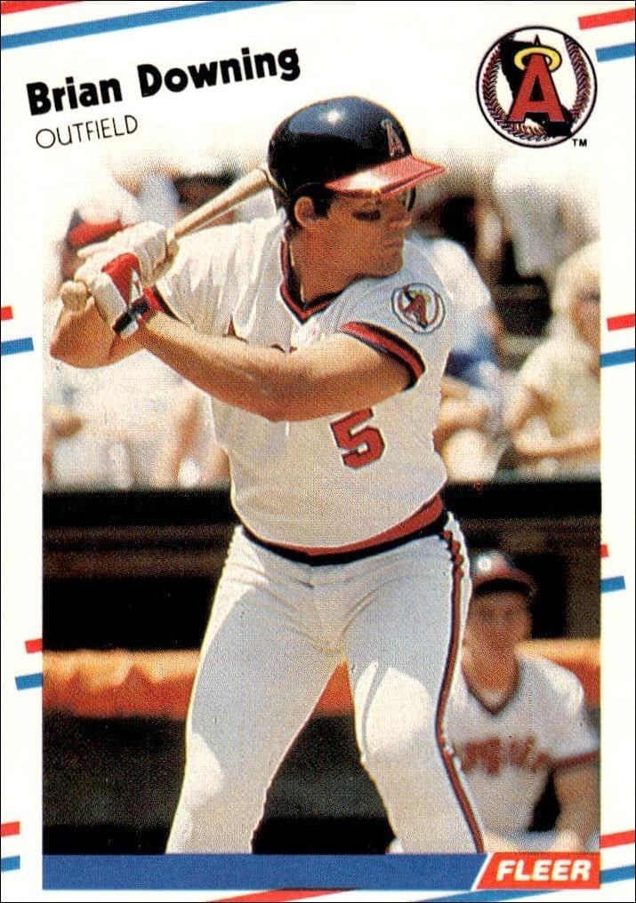 1988 Fleer Brian Downing #488 trading card