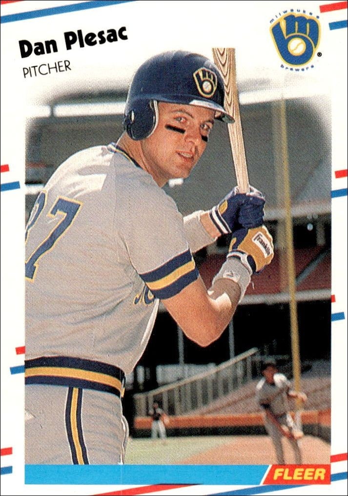 1988 Fleer Dan Plesac #171 trading card