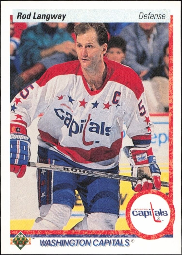 1990-91 Upper-Deck Rod Langway #57 trading card