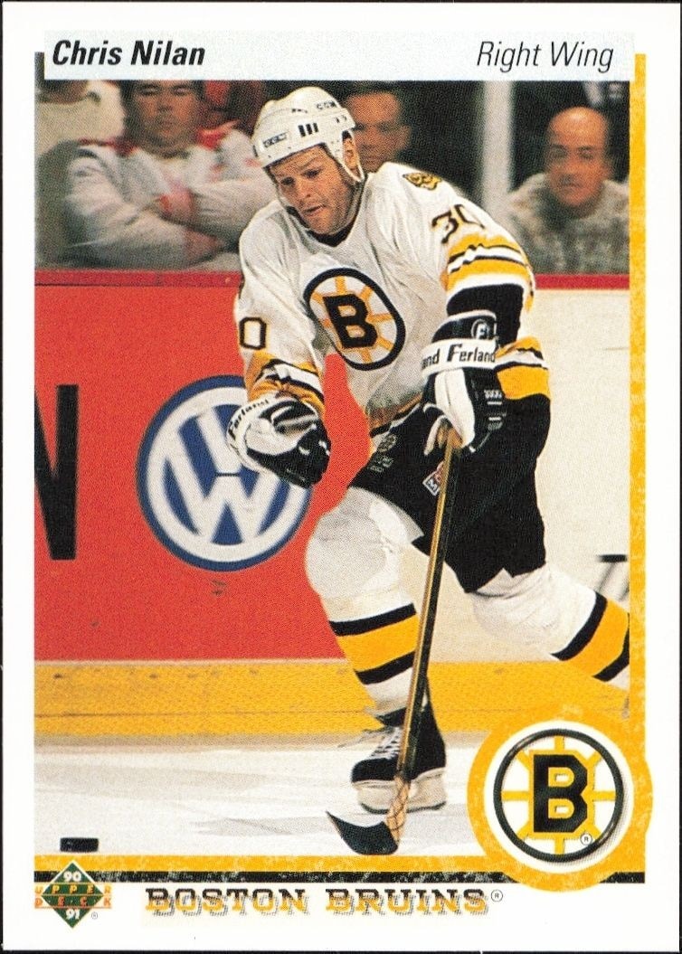 1990-91 Upper-Deck Chris Nilan #442 trading card