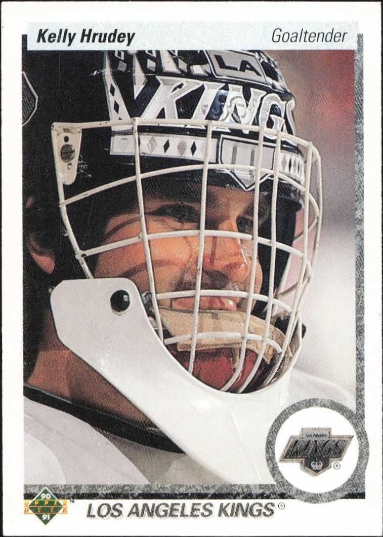 1990-91 Upper-Deck Kelly Hrudey #231 trading card