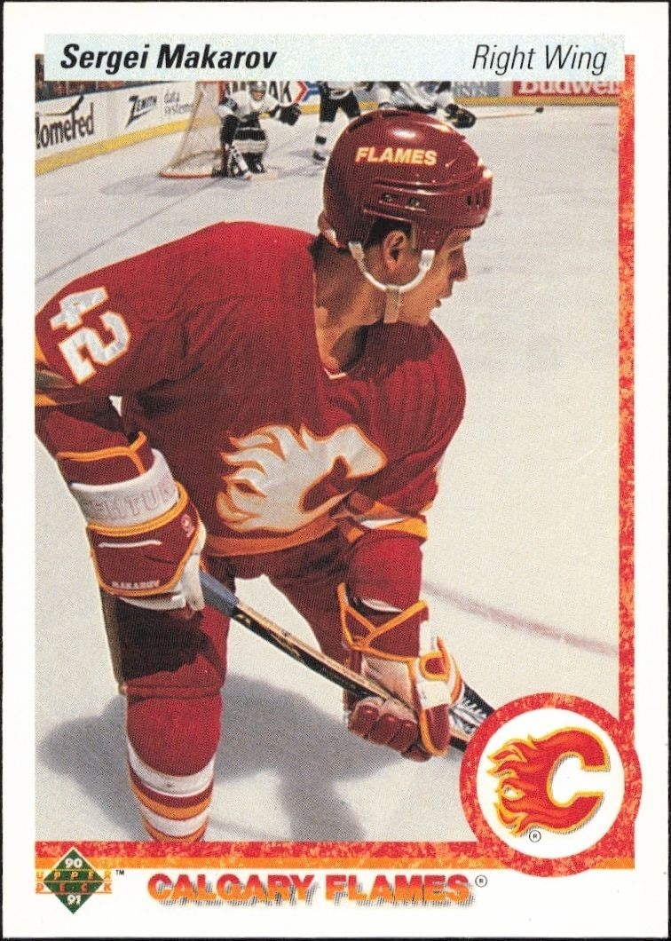 1990-91 Upper-Deck Sergei Makarov #123 trading card