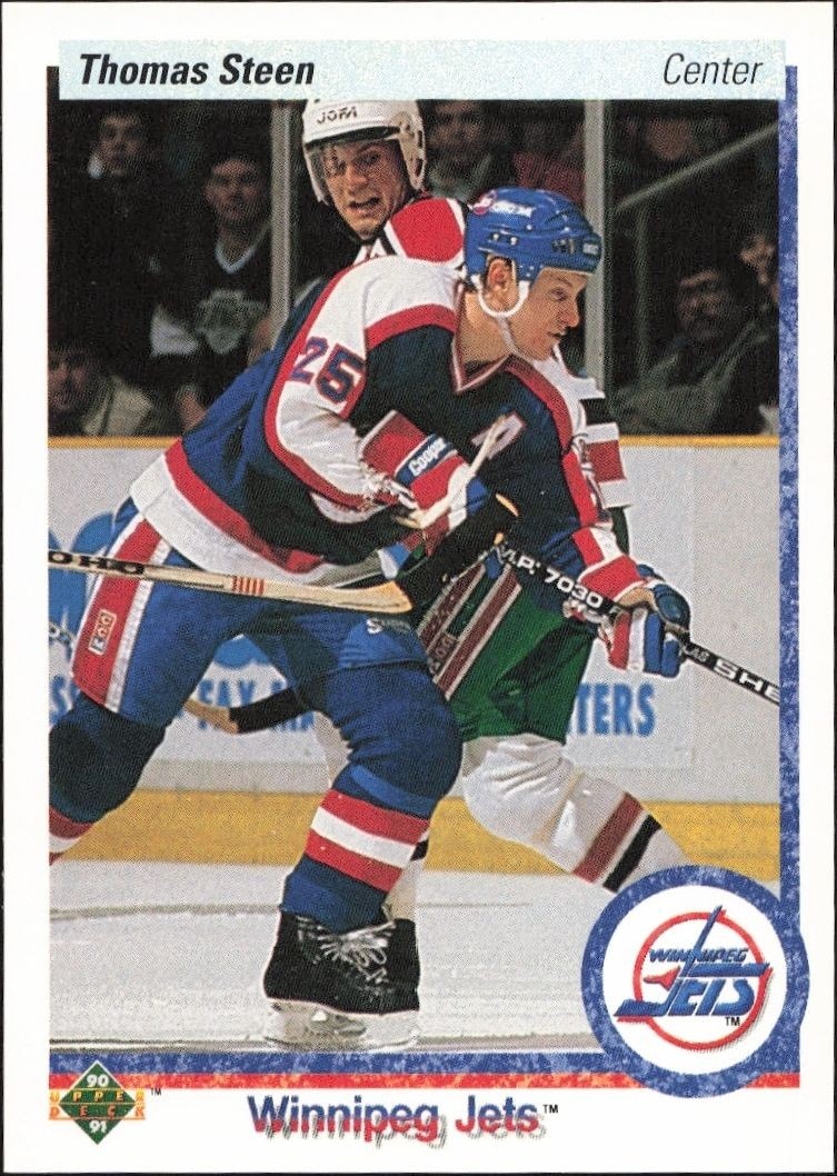 1990-91 Upper-Deck Thomas Steen #94 trading card