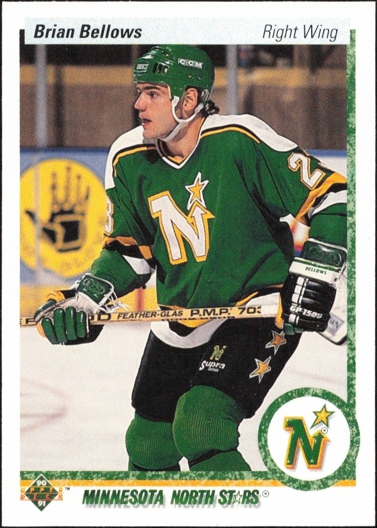 1990-91 Upper-Deck Brian Bellows #126 trading card