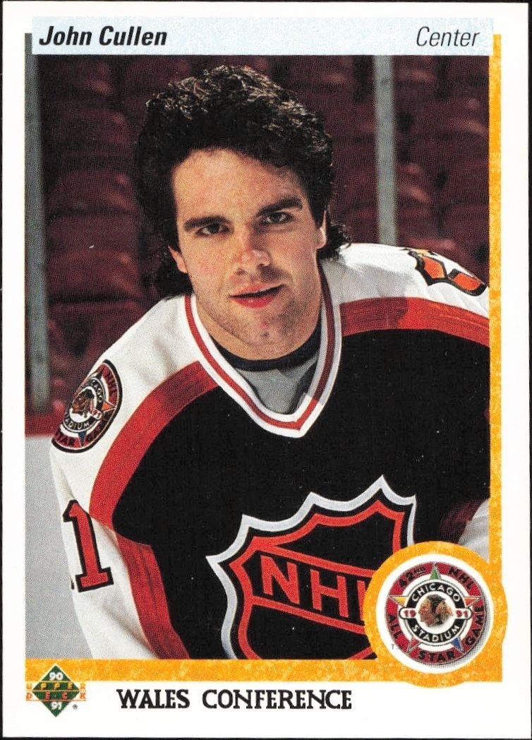 1990-91 Upper-Deck John Cullen #492 trading card