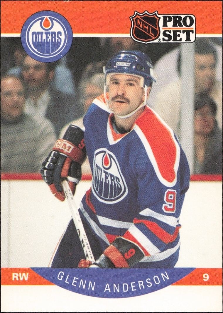 1990-91 Pro-Set Glenn Anderson #81 trading card