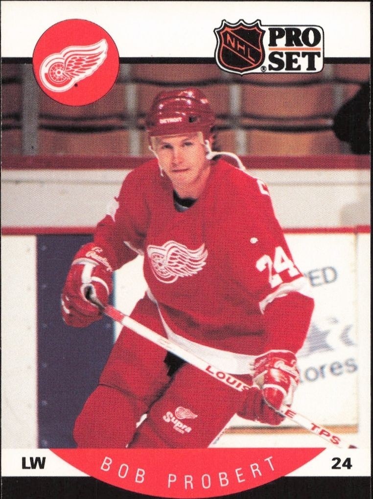 1990-91 Pro-Set Bob Probert #76 trading card