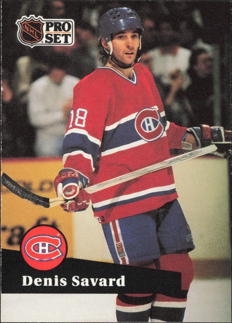 1991-92 Pro-Set Series 1 Denis Savard #128 trading card