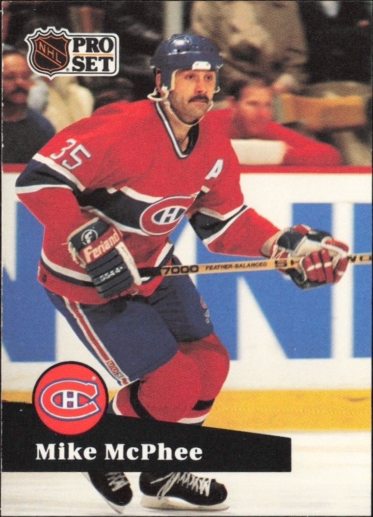 1991-92 Pro-Set Series 1 Mike McPhee #129 trading card