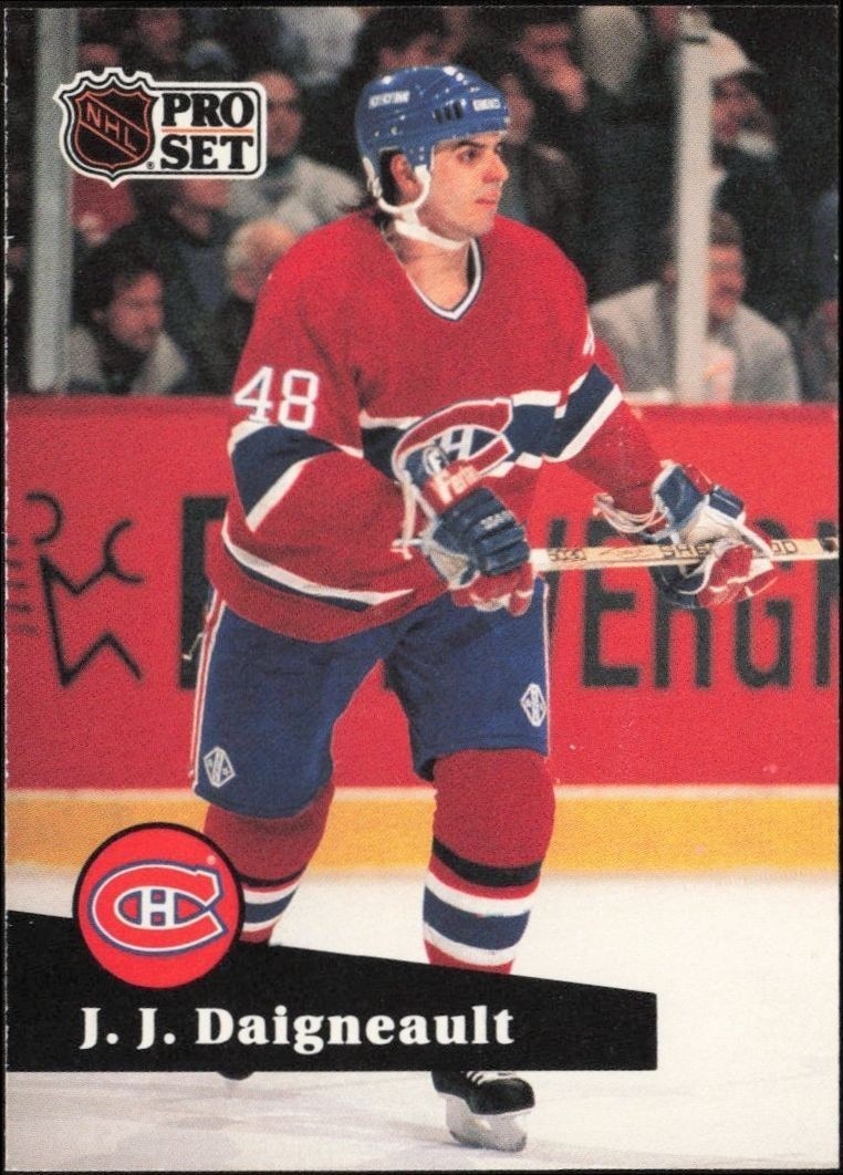1991-92 Pro-Set Series 1 J.J. Daigneault #124 trading card