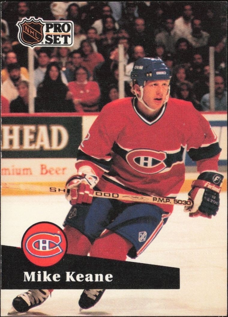 1991-92 Pro-Set Series 1 Mike Keane #121 trading card